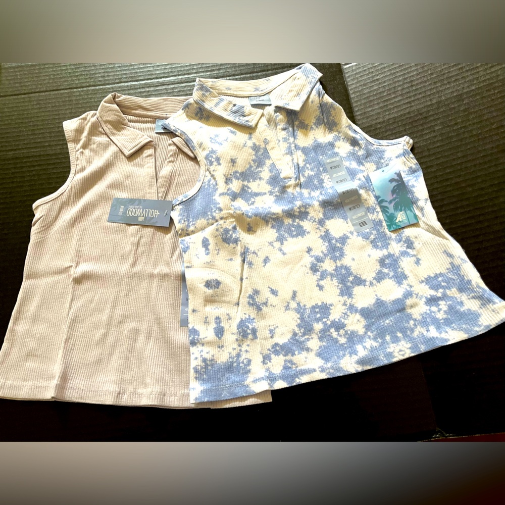 Hollywood 2 sleeveless shirts M(10/12) NWT
